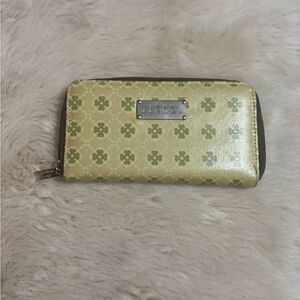 Jane Marvel Floral Gold and Green Wallet
